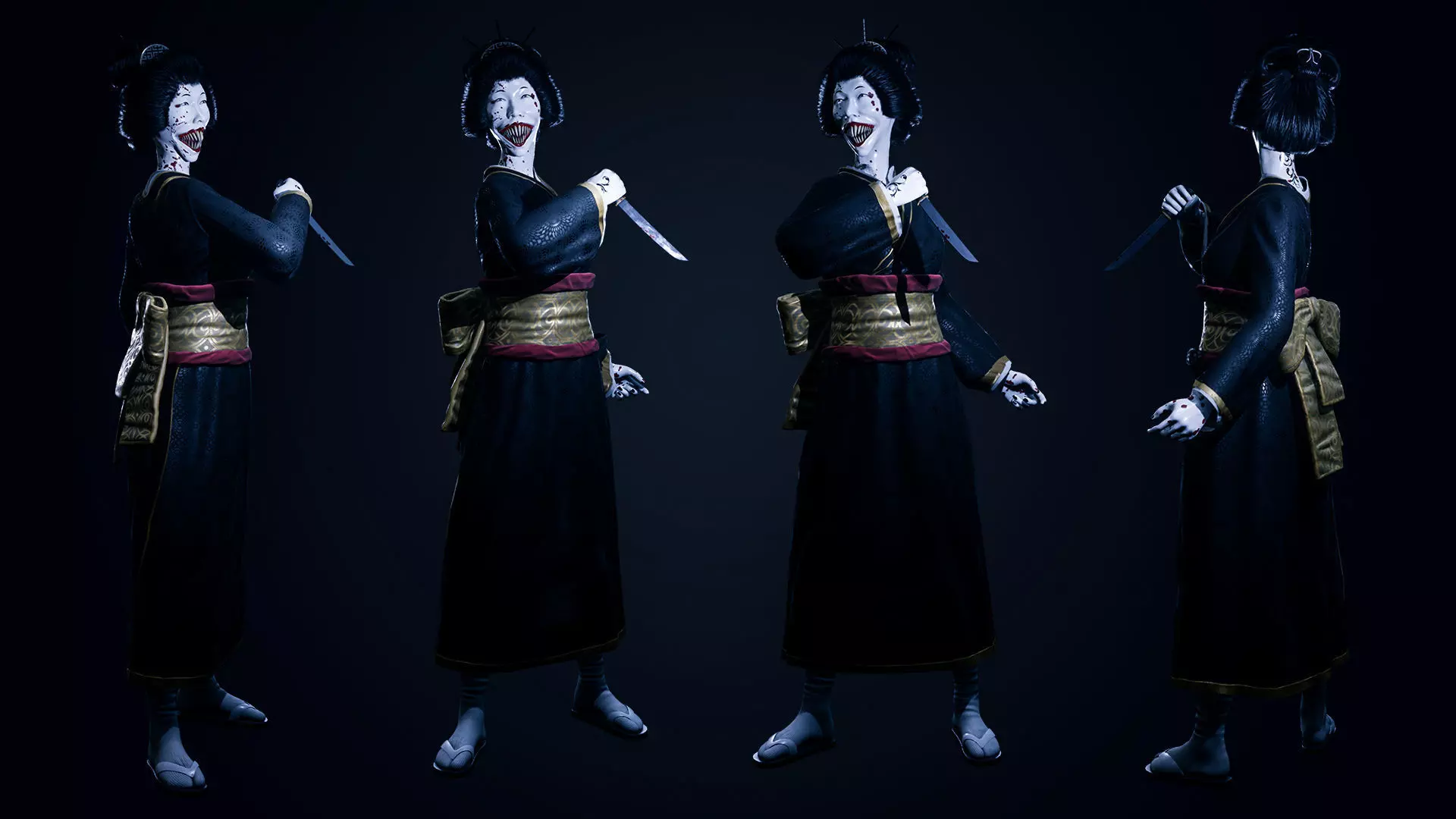 Horror Villains Bundle - Rigged and Animated Low-poly 3D model_66