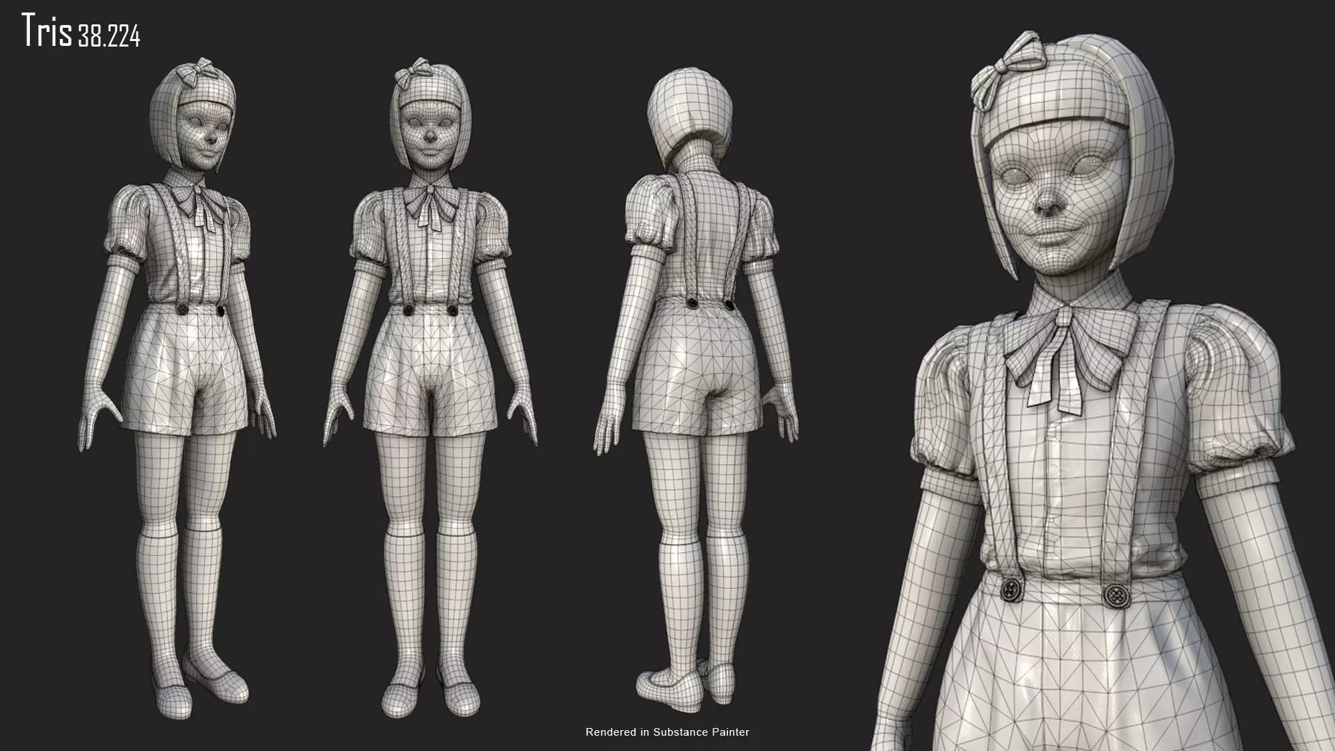 Horror Villains Bundle - Rigged and Animated Low-poly 3D model_54