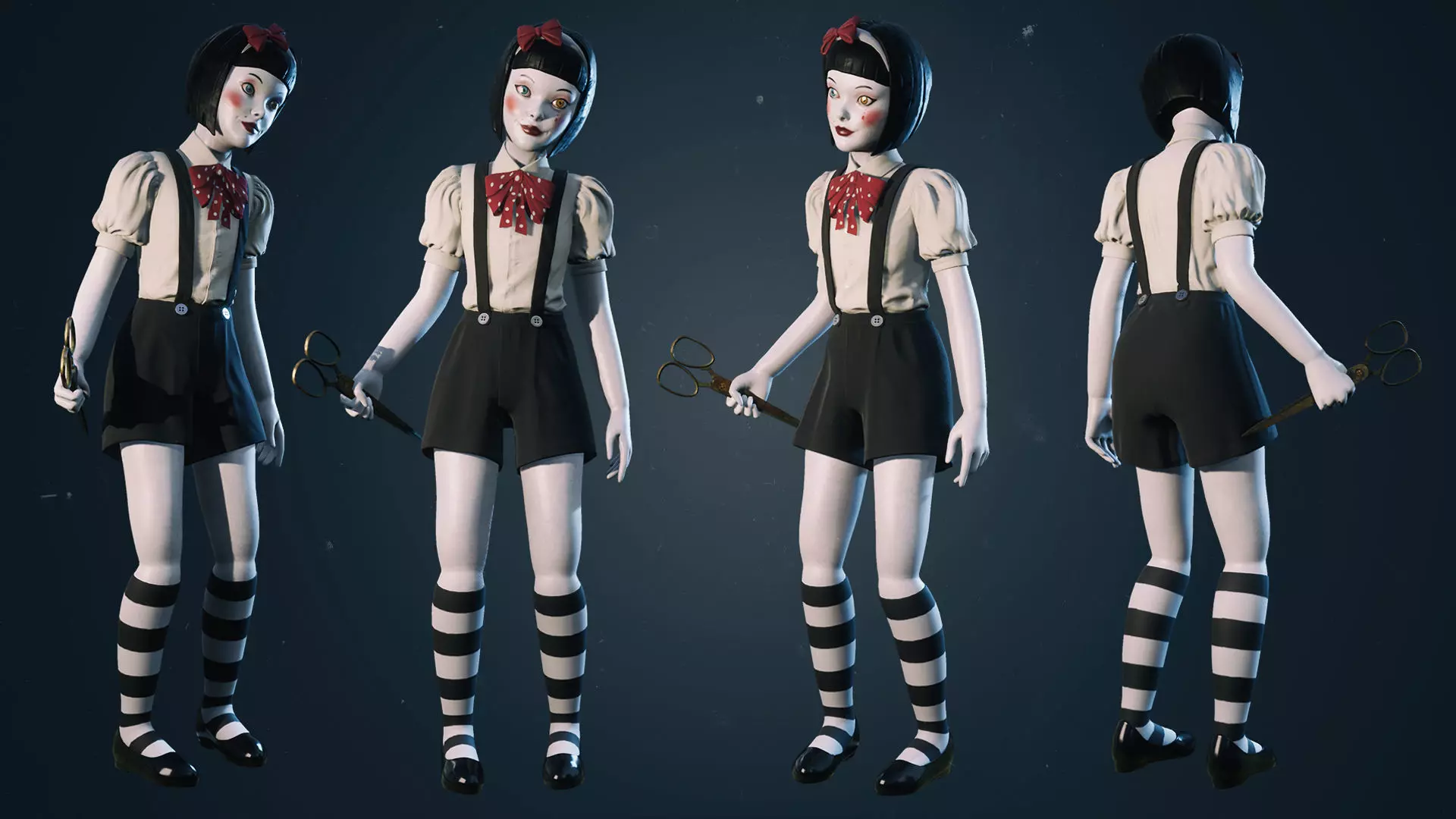 Horror Villains Bundle - Rigged and Animated Low-poly 3D model_48