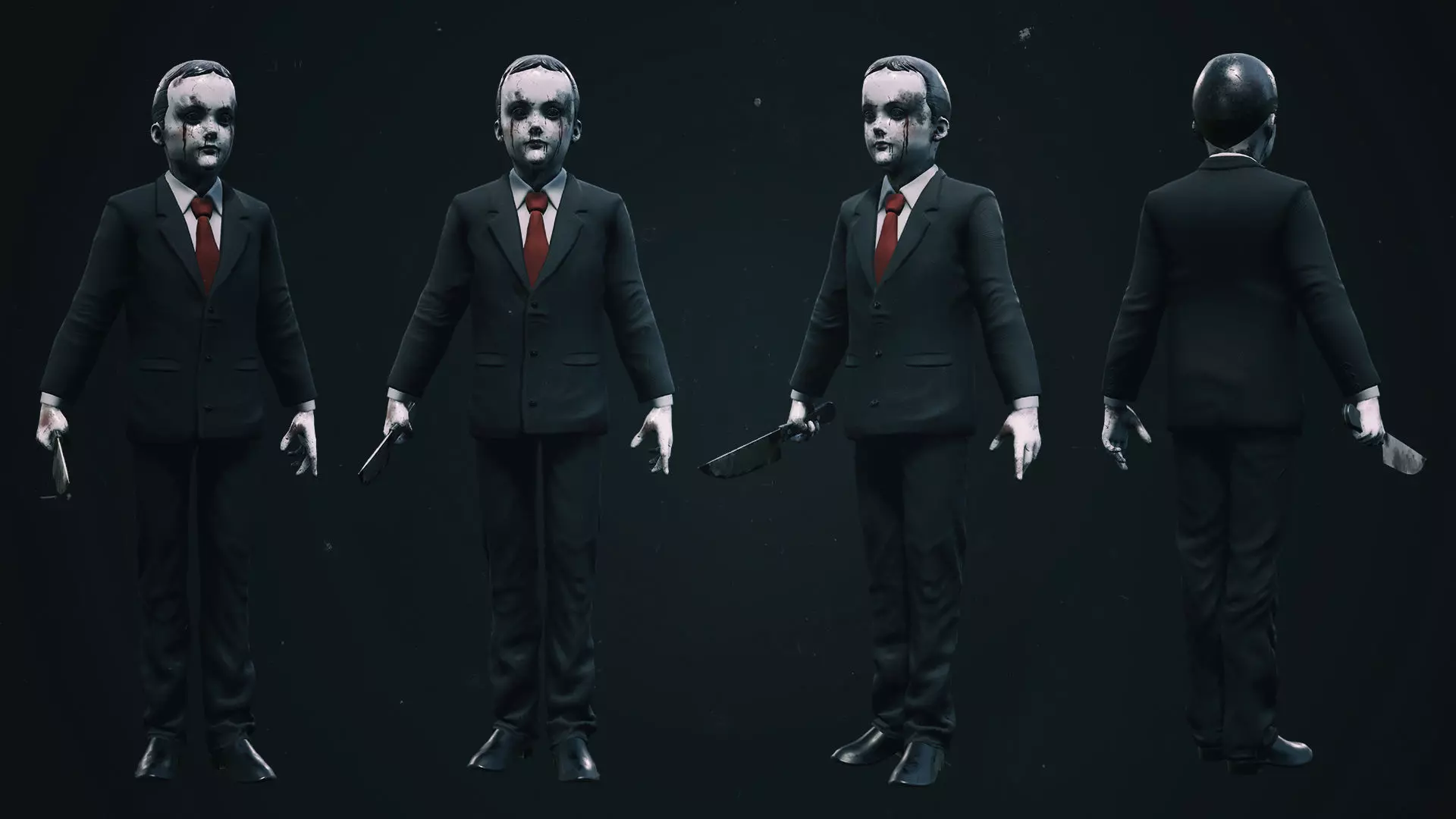 Horror Villains Bundle - Rigged and Animated Low-poly 3D model_41