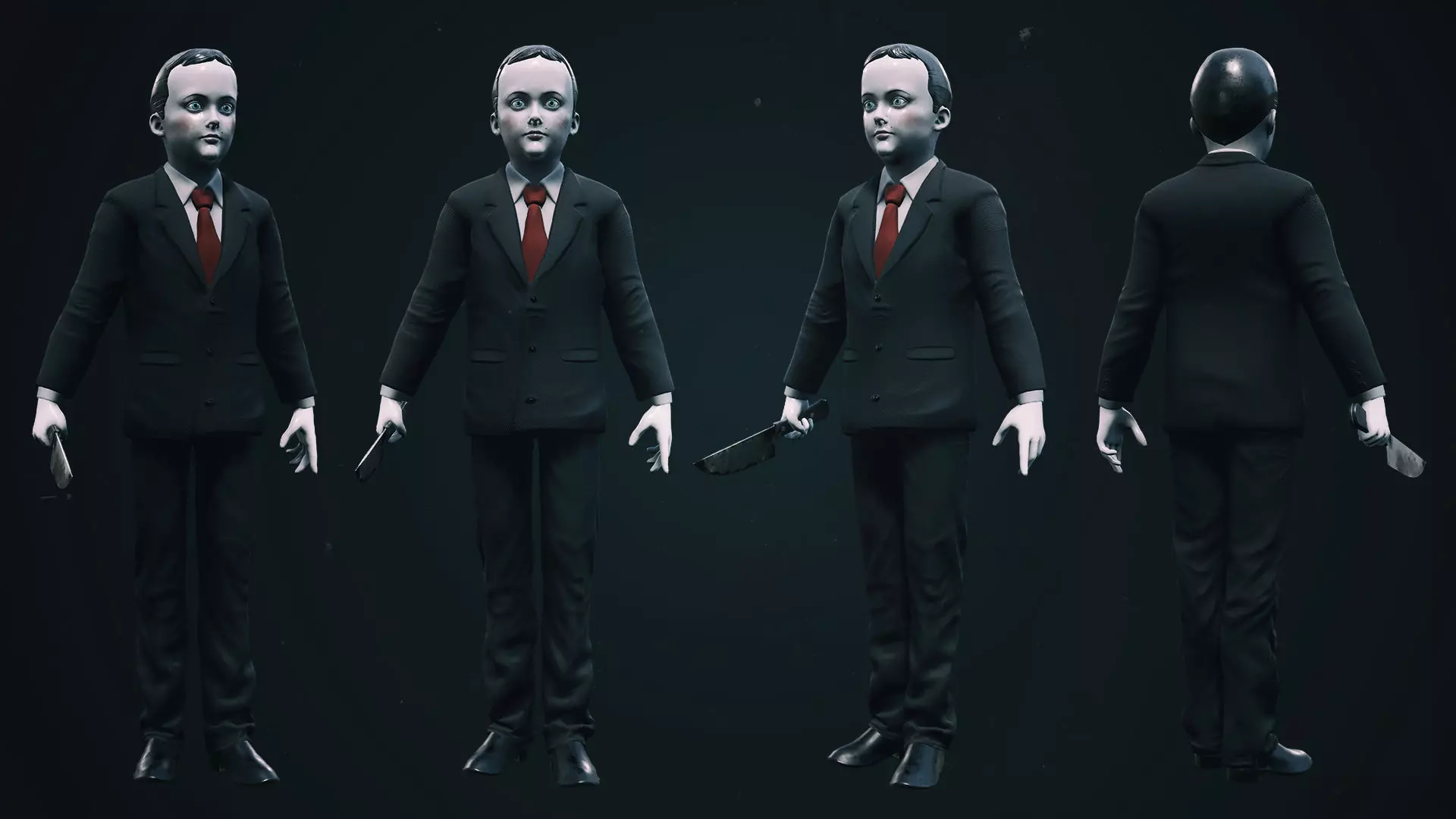 Horror Villains Bundle - Rigged and Animated Low-poly 3D model_40