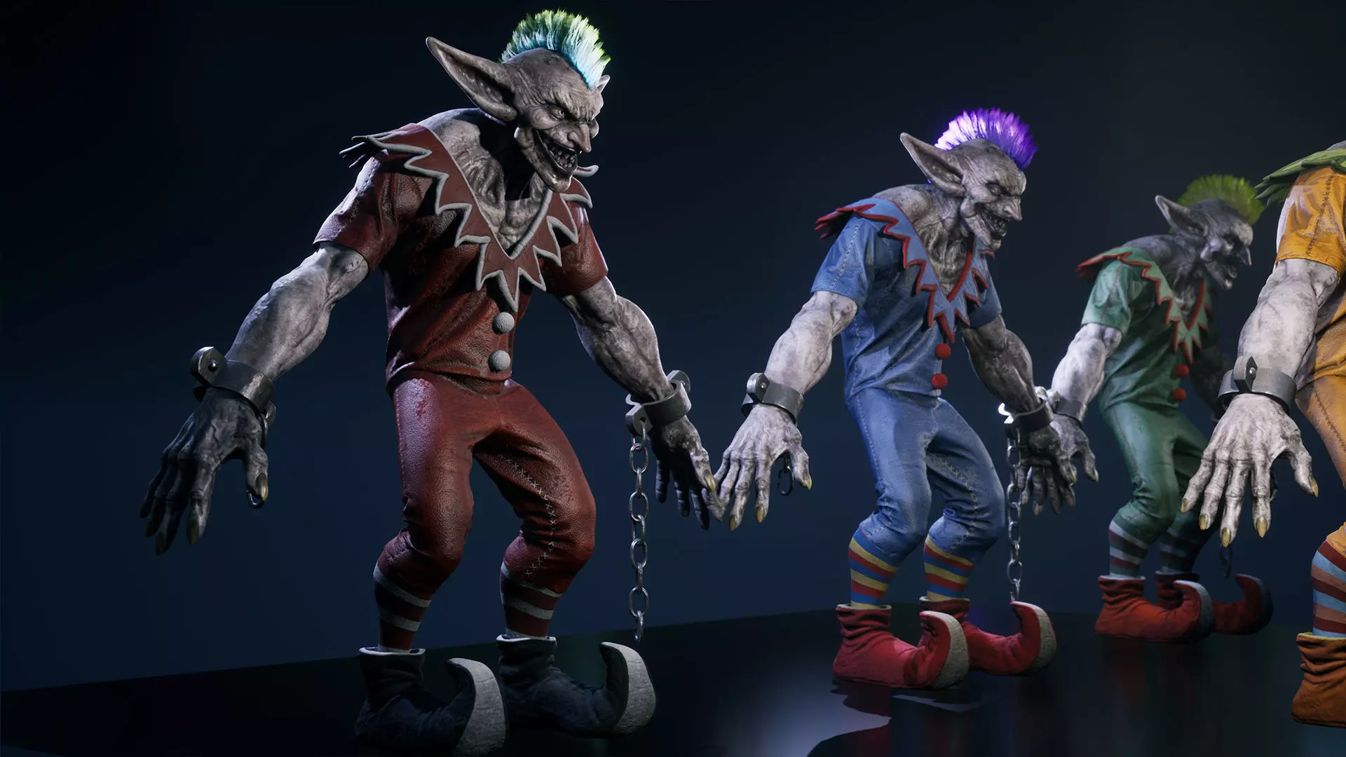 Horror Villains Bundle - Rigged and Animated Low-poly 3D model_74