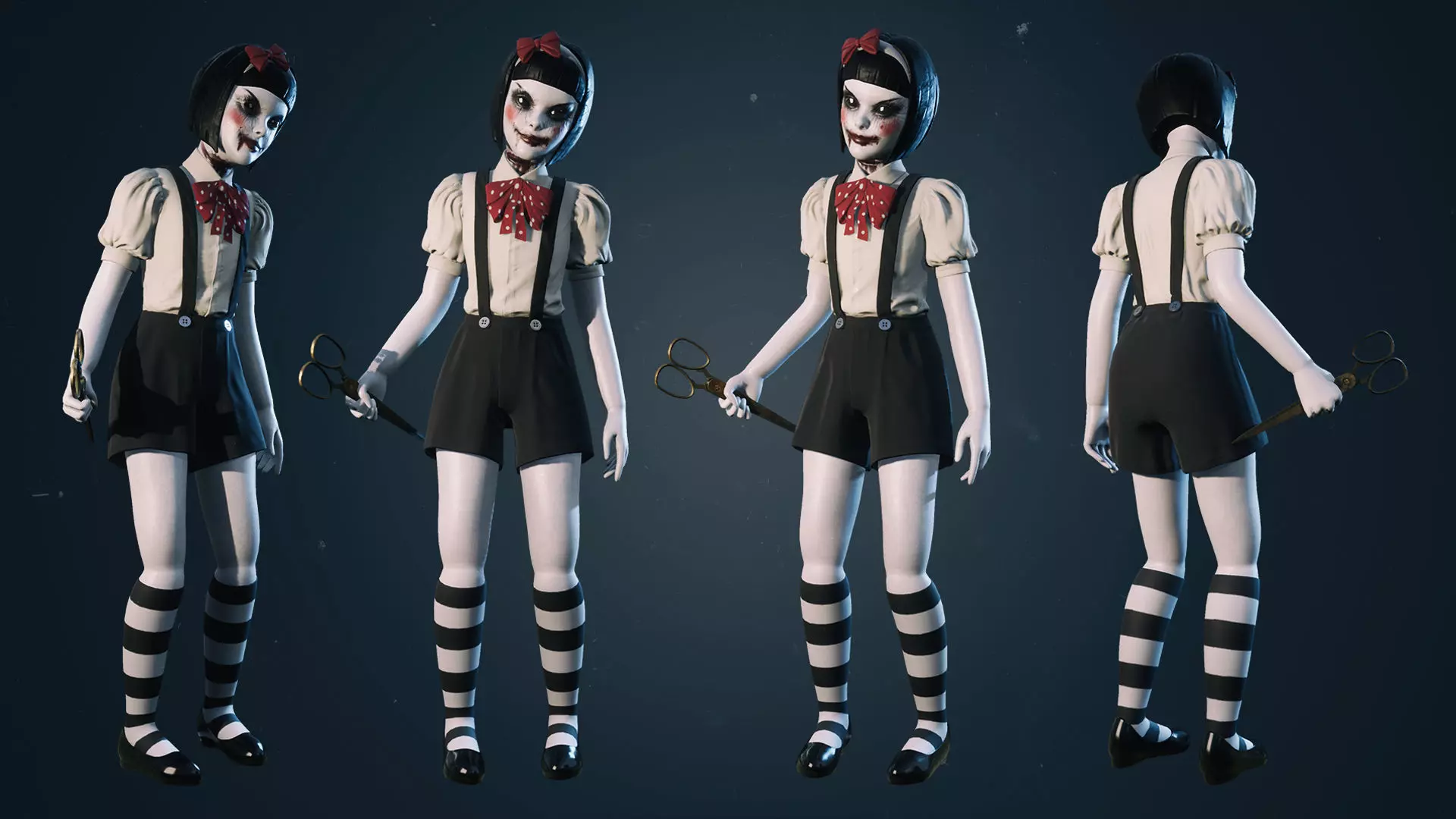 Horror Villains Bundle - Rigged and Animated Low-poly 3D model_49