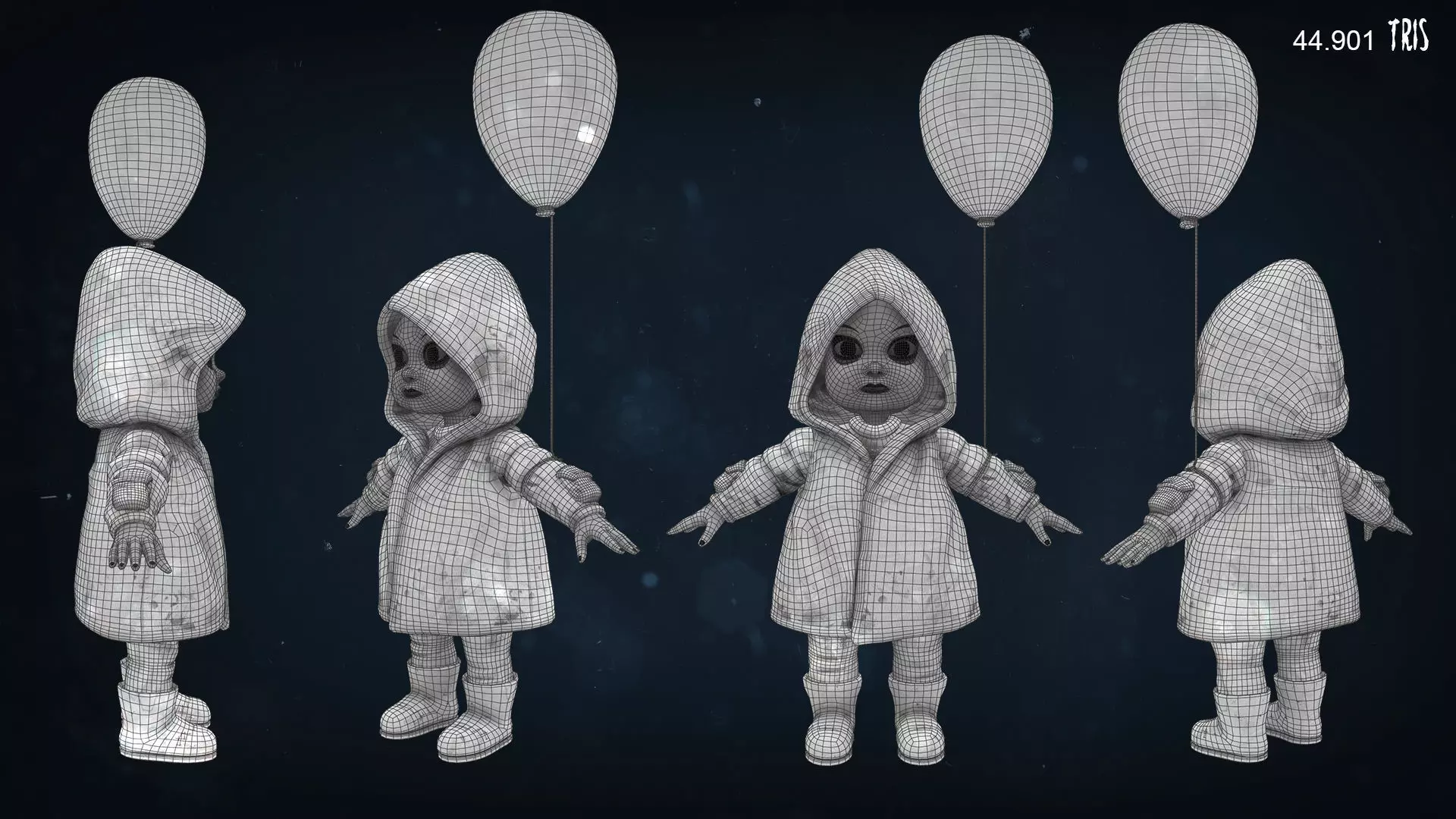 Horror Villains Bundle - Rigged and Animated Low-poly 3D model_63