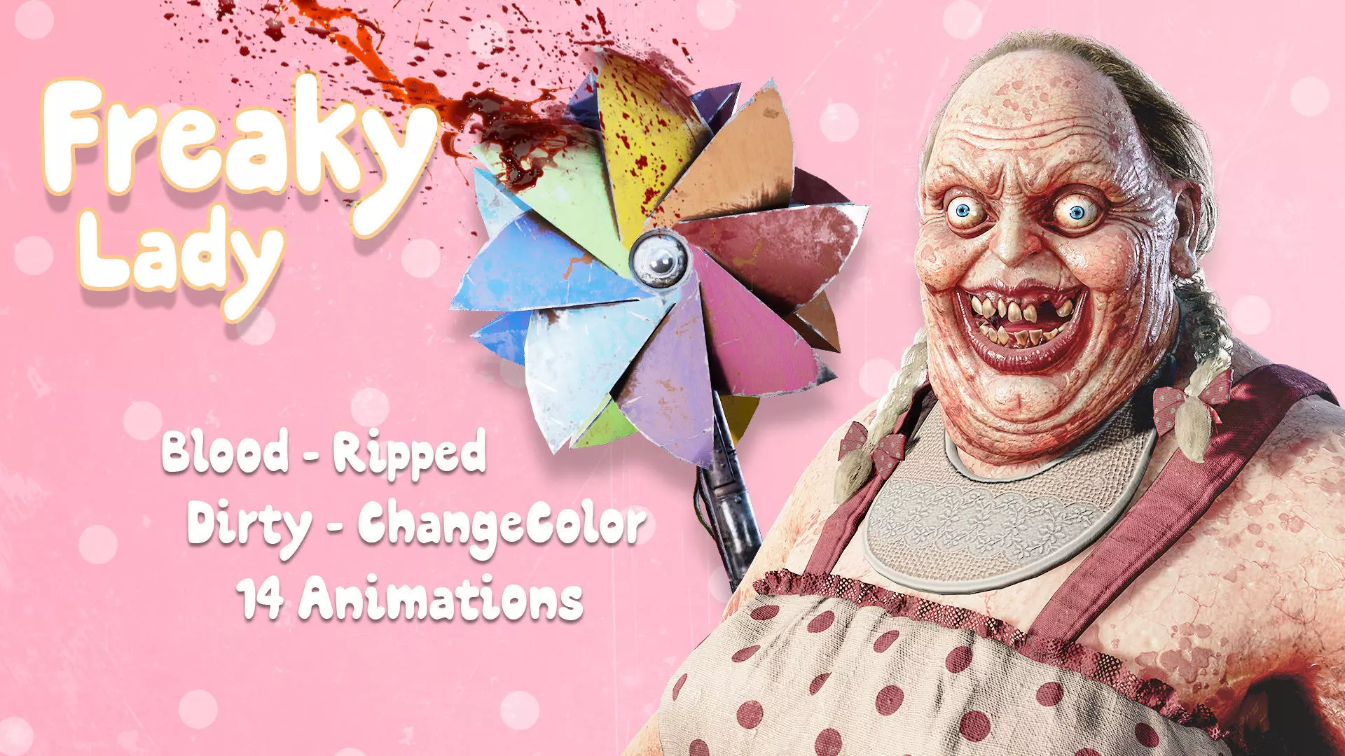 Horror Villains Bundle - Rigged and Animated Low-poly 3D model_28