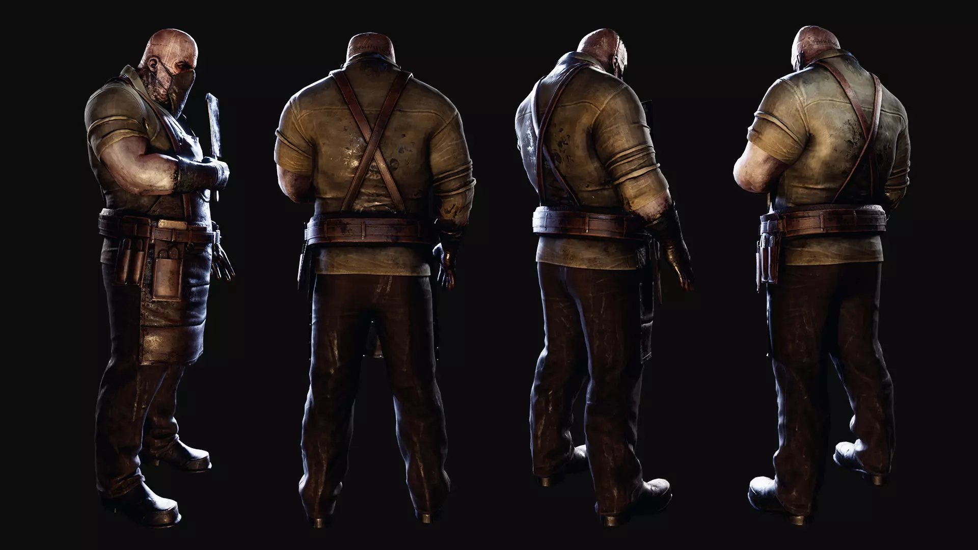 Horror Villains Bundle - Rigged and Animated Low-poly 3D model_4