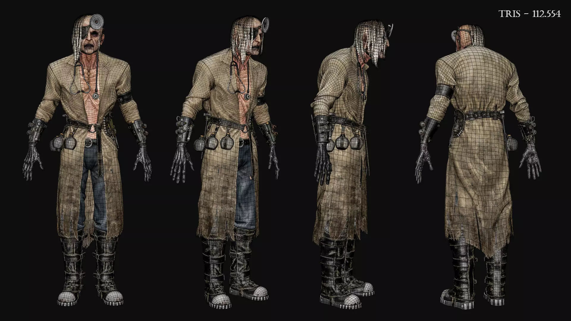 Horror Villains Bundle - Rigged and Animated Low-poly 3D model_10