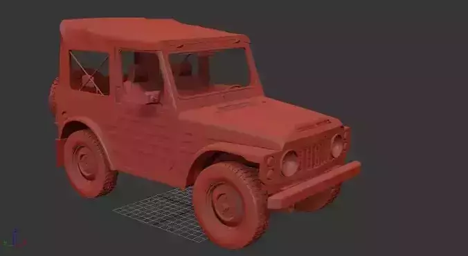 Suzuki Jimny Mk2 SJ20 1977 3D print model