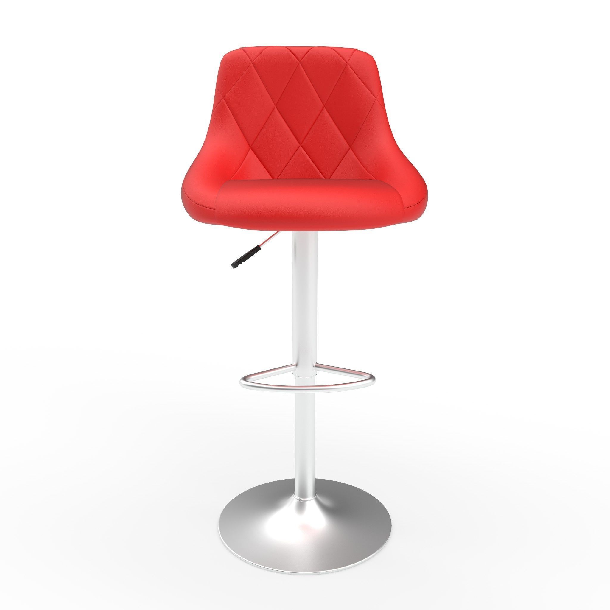 Barstool Low-poly 3D model_1