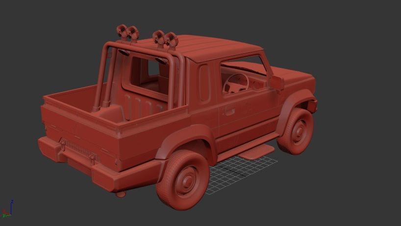 Suzuki Jimny Mk4 JB74 Sierra Pickup 2019 3D print model_2