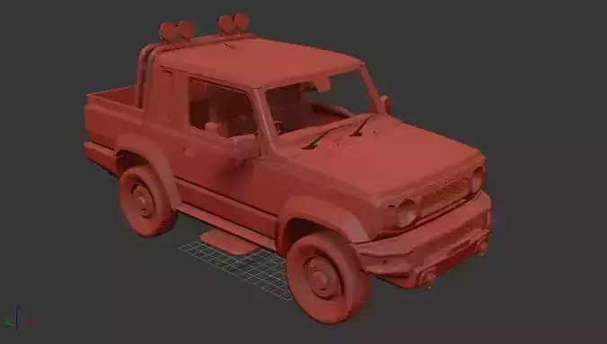 Suzuki Jimny Mk4 JB74 Sierra Pickup 2019 3D print model