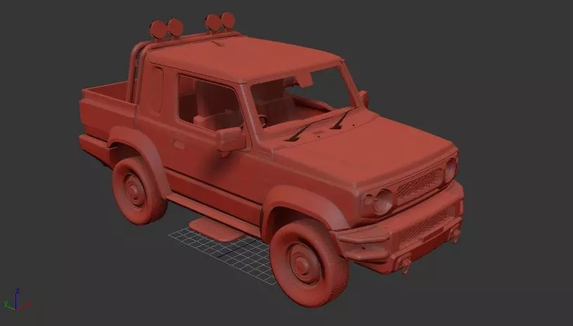 Suzuki Jimny Mk4 JB74 Sierra Pickup 2019 3D print model_0