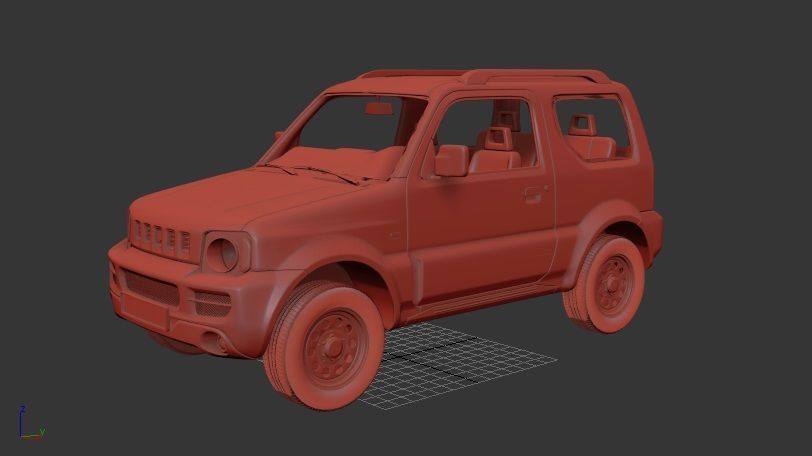 Suzuki Jimny 2012 3D print model_1
