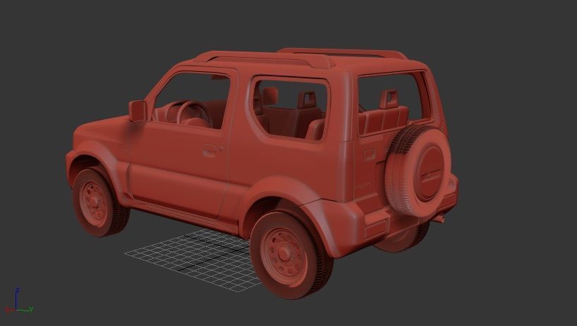 Suzuki Jimny 2012 3D print model_2