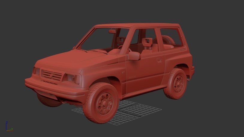 Suzuki Vitara Mk1 3door 1989 3D print model_1