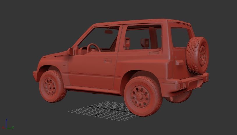 Suzuki Vitara Mk1 3door 1989 3D print model_2