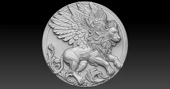 9 LION CNC Relief Model