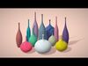 12 Porcelain Vessels Pack- Low Poly Flower Pots Free low-poly 3D model_1
