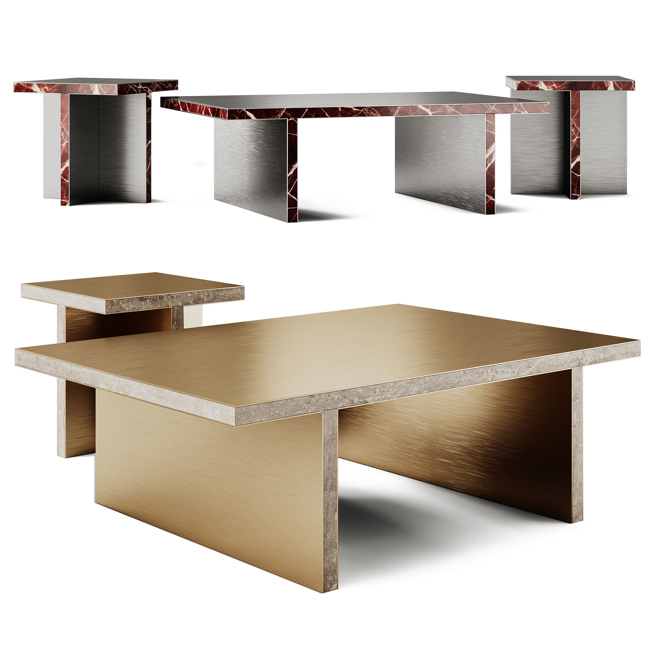 Secolo Arris Coffee Tables 3D model_3