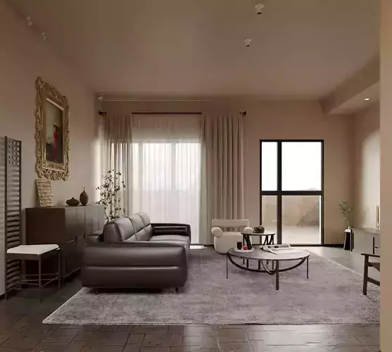 modern living room dining room interior scenes 28