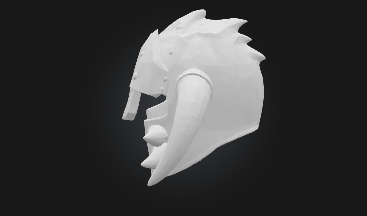 Warriors Horned Helm  Relic of the Fierce 3D model_5