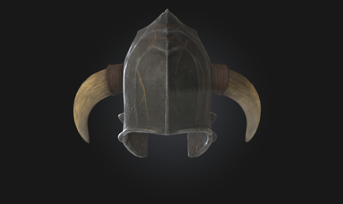 Warriors Horned Helm  Relic of the Fierce 3D model_3