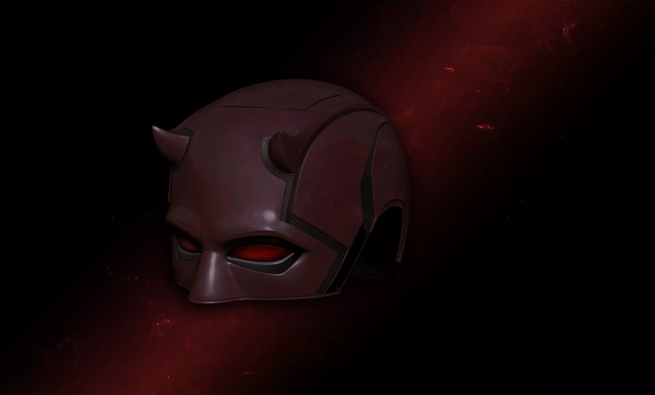 Daredevil cowl 3D print model_0