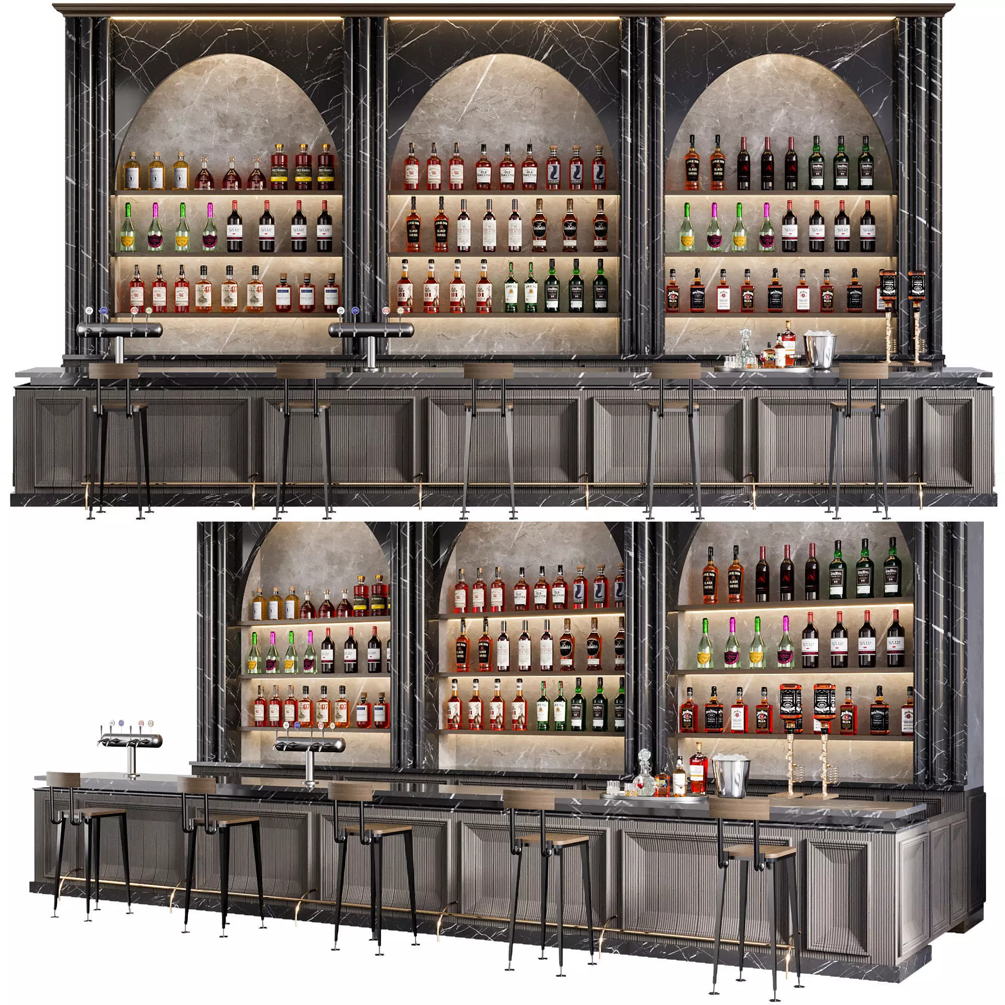 CAFE BAR NO22 A 3D model_7