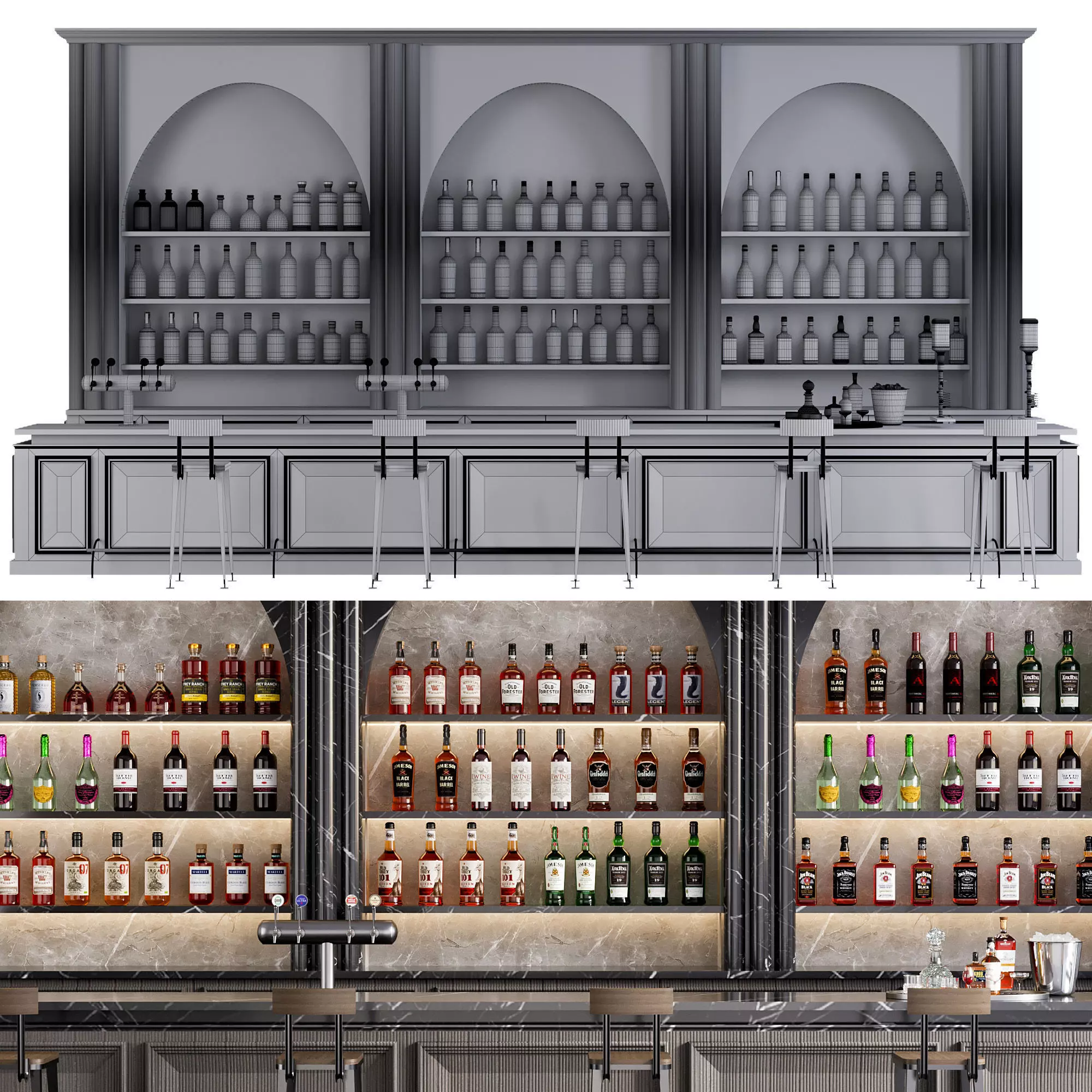 CAFE BAR NO22 A 3D model_11