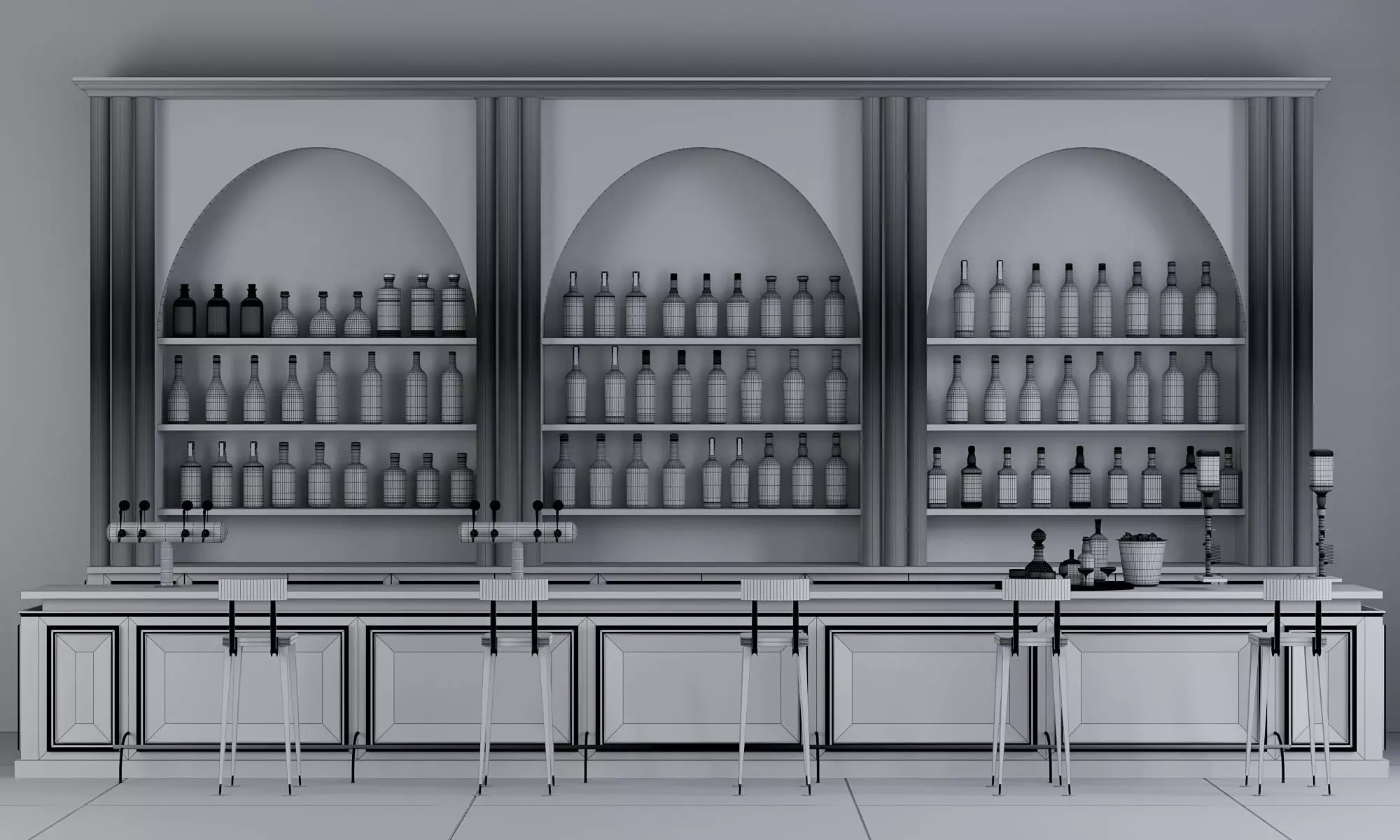 CAFE BAR NO22 A 3D model_12