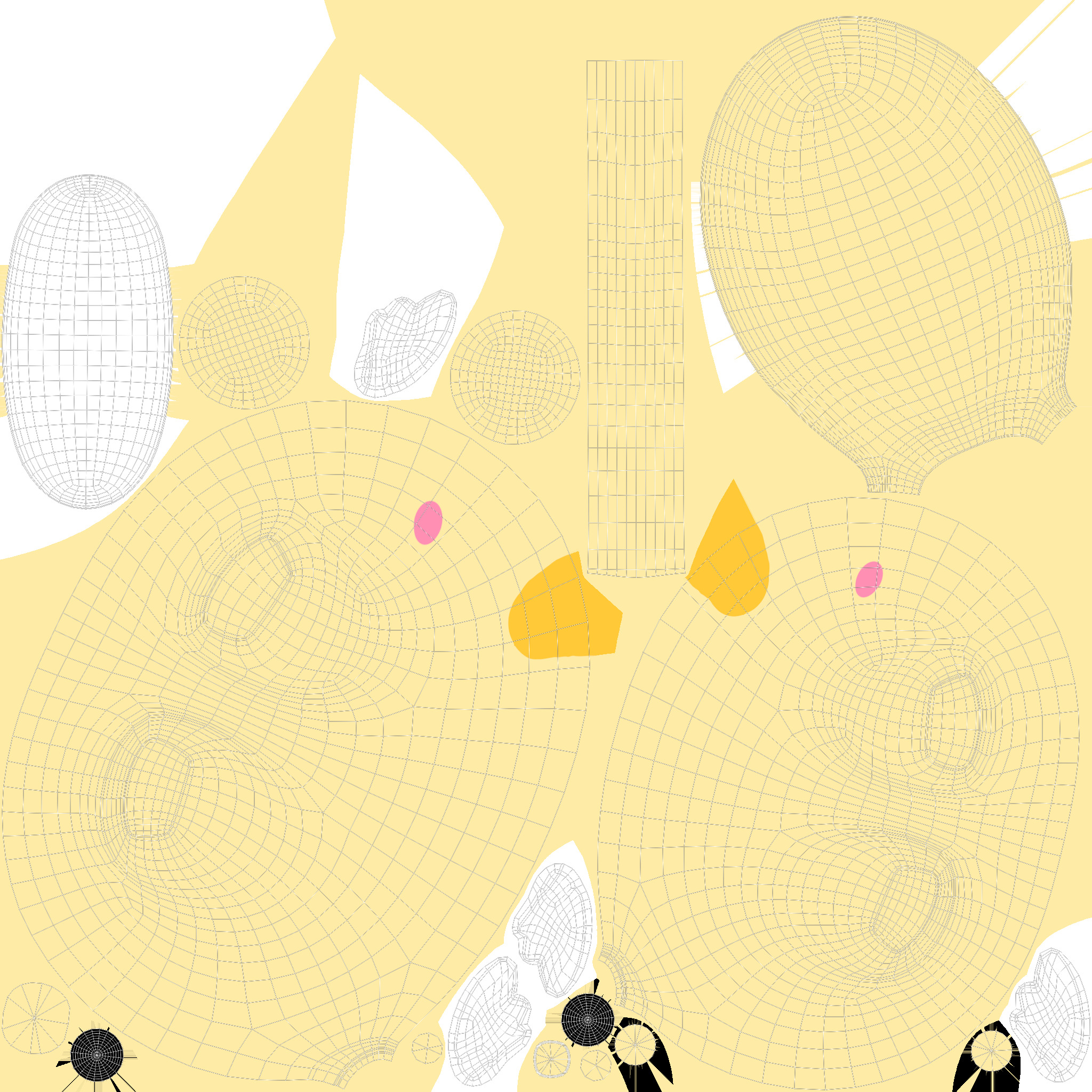 Angel Desk Lamp Low-poly 3D model_7