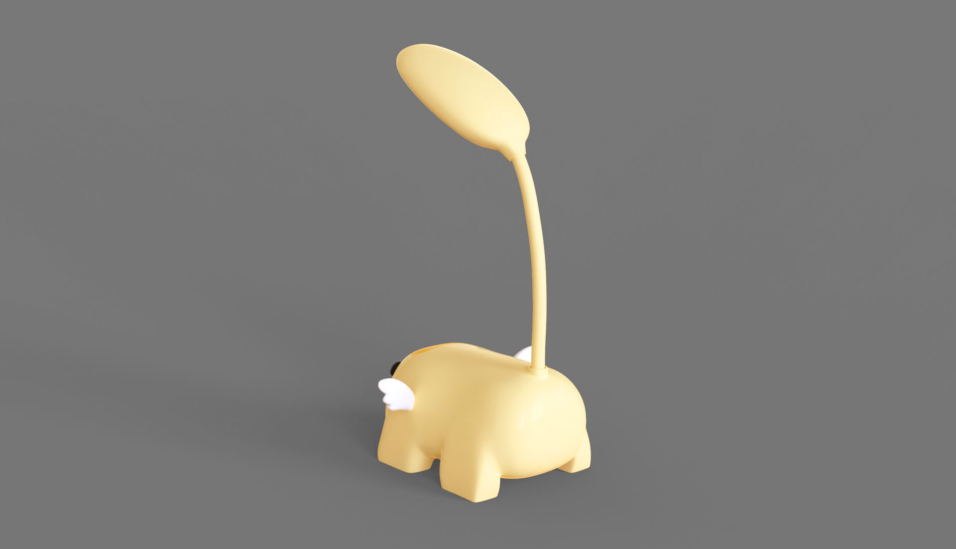 Angel Desk Lamp Low-poly 3D model_2