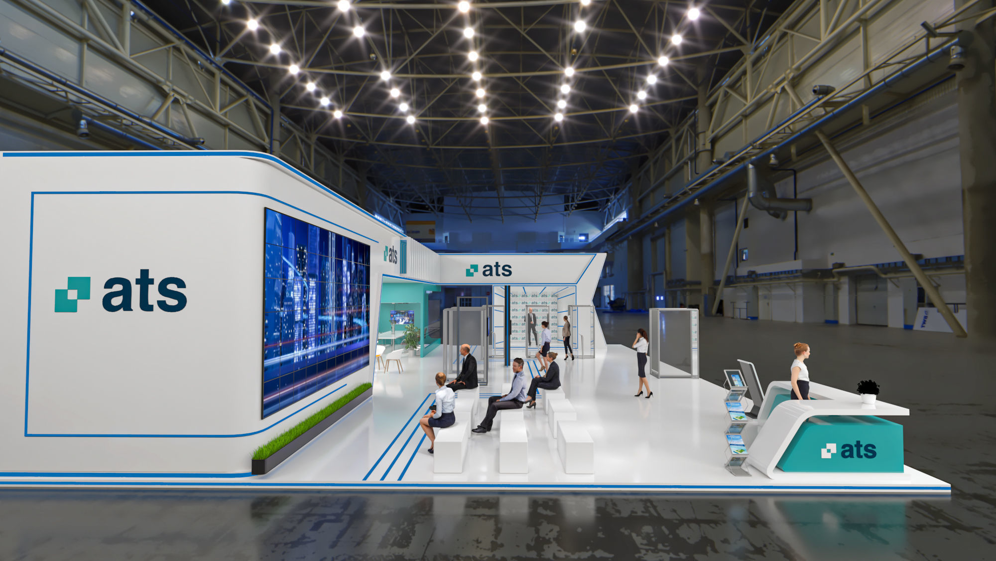 booth 14x19 3D model_4