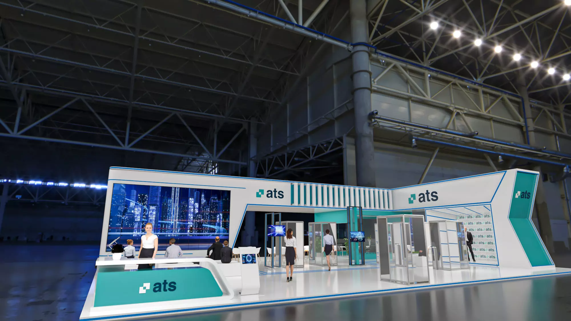 booth 14x19 3D model_0