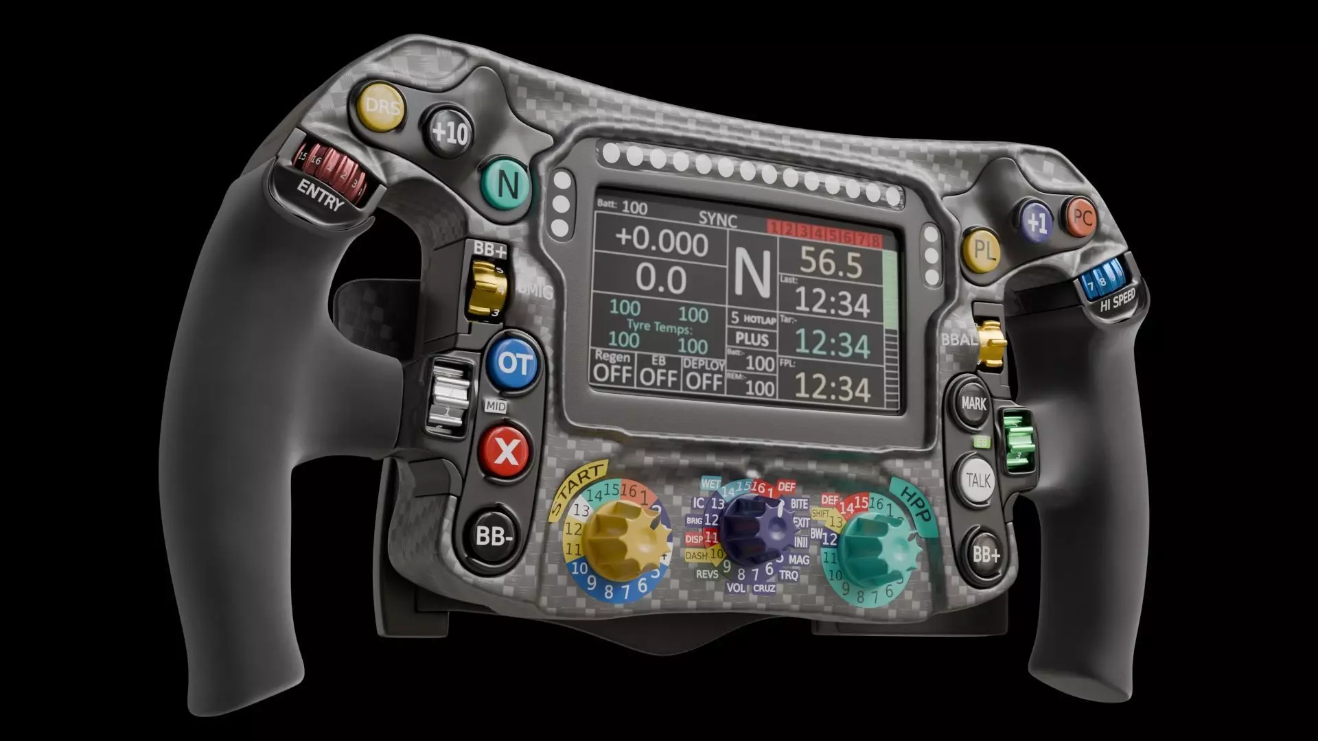 f1 steering wheel 3D model 3D model_0