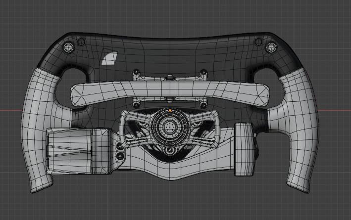 f1 steering wheel 3D model 3D model_11