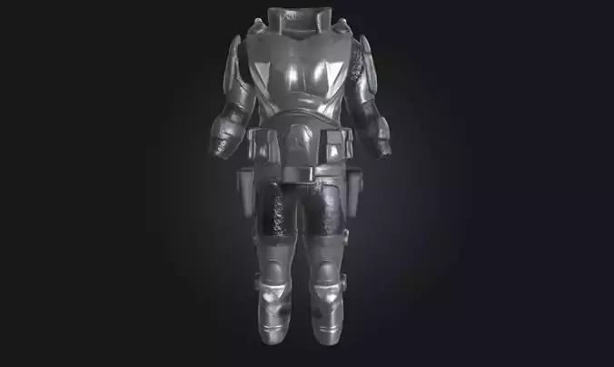 Futuristic Armor Suit  Sci-Fi Combat Ready Gear