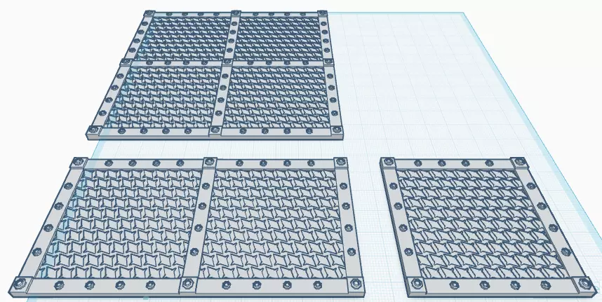 stand alone base grate type 3 size 3D print model_0