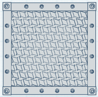 stand alone base grate type 3 size 3D print model_3
