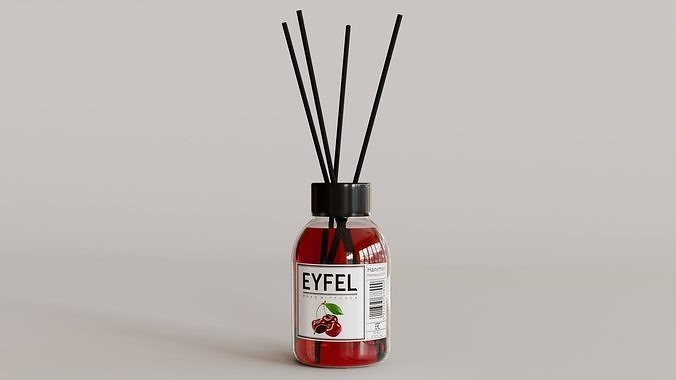Eyfel Perfume Reed Diffuser Cherry Low-poly 3D model