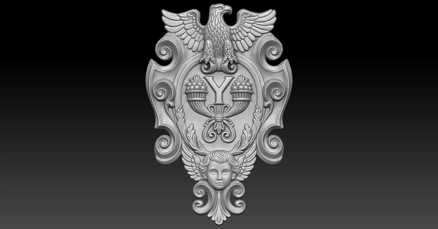 10 angel CNC Relief Model 3D print model_0