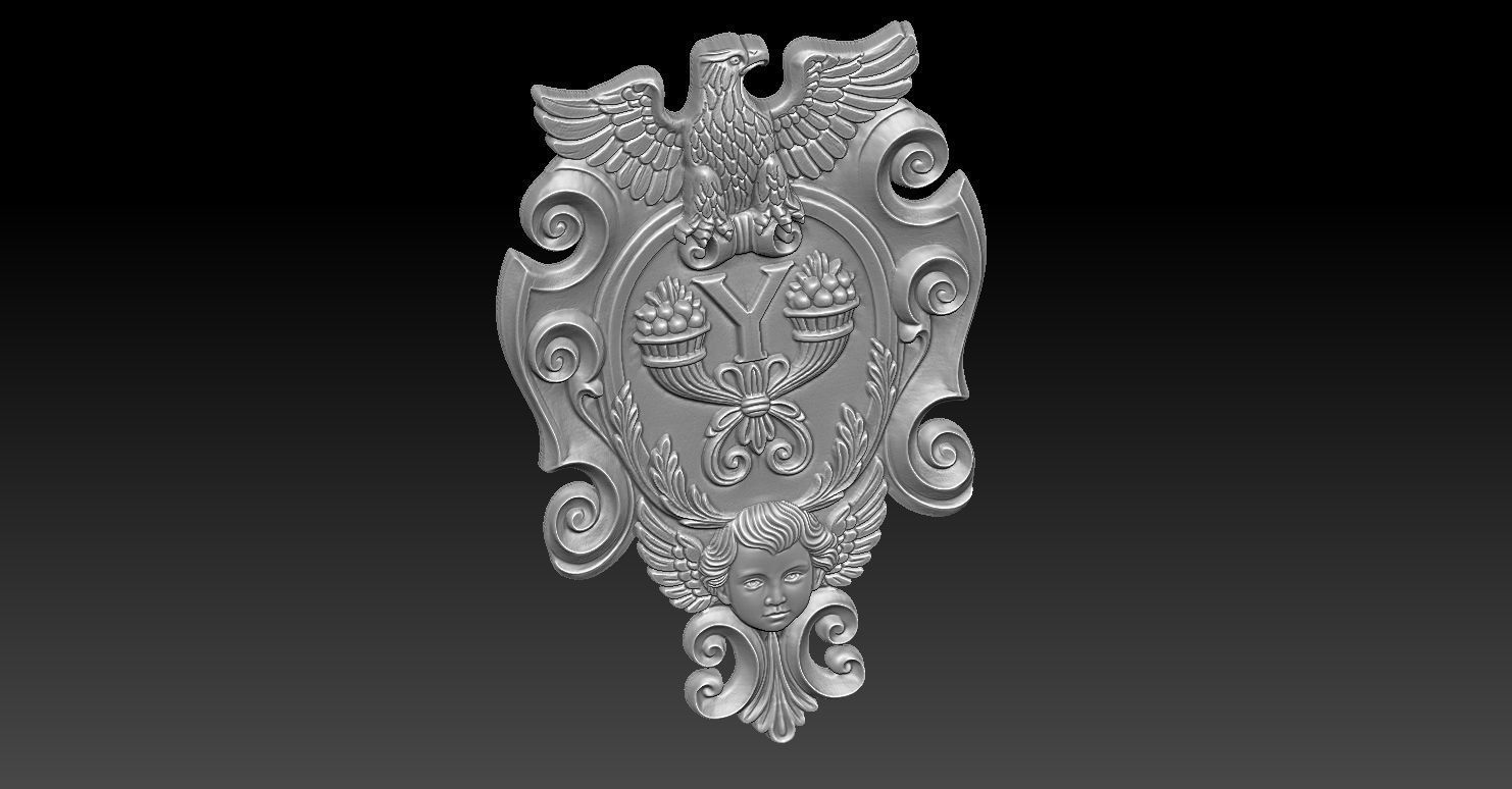 10 angel CNC Relief Model 3D print model_4