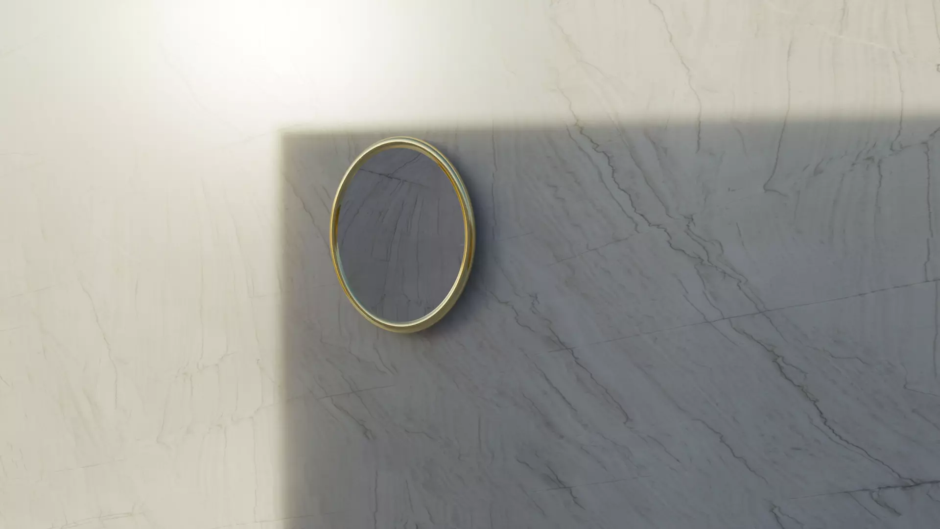 Golden mirror Free low-poly 3D model