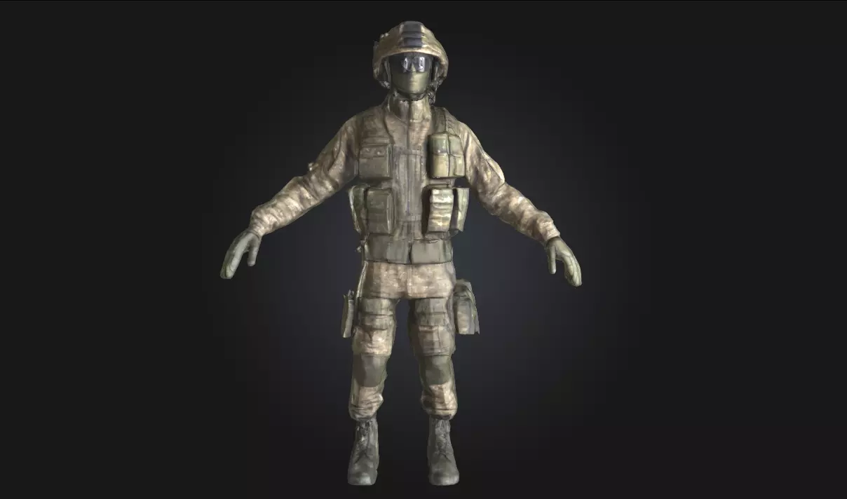 Camouflage Operator Master of the Hidden Terrain 3D model_0