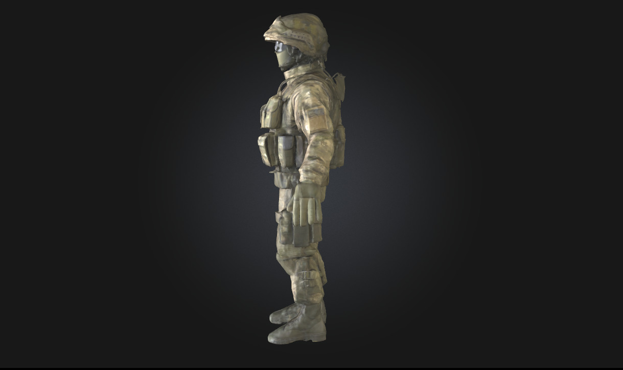 Camouflage Operator Master of the Hidden Terrain 3D model_1