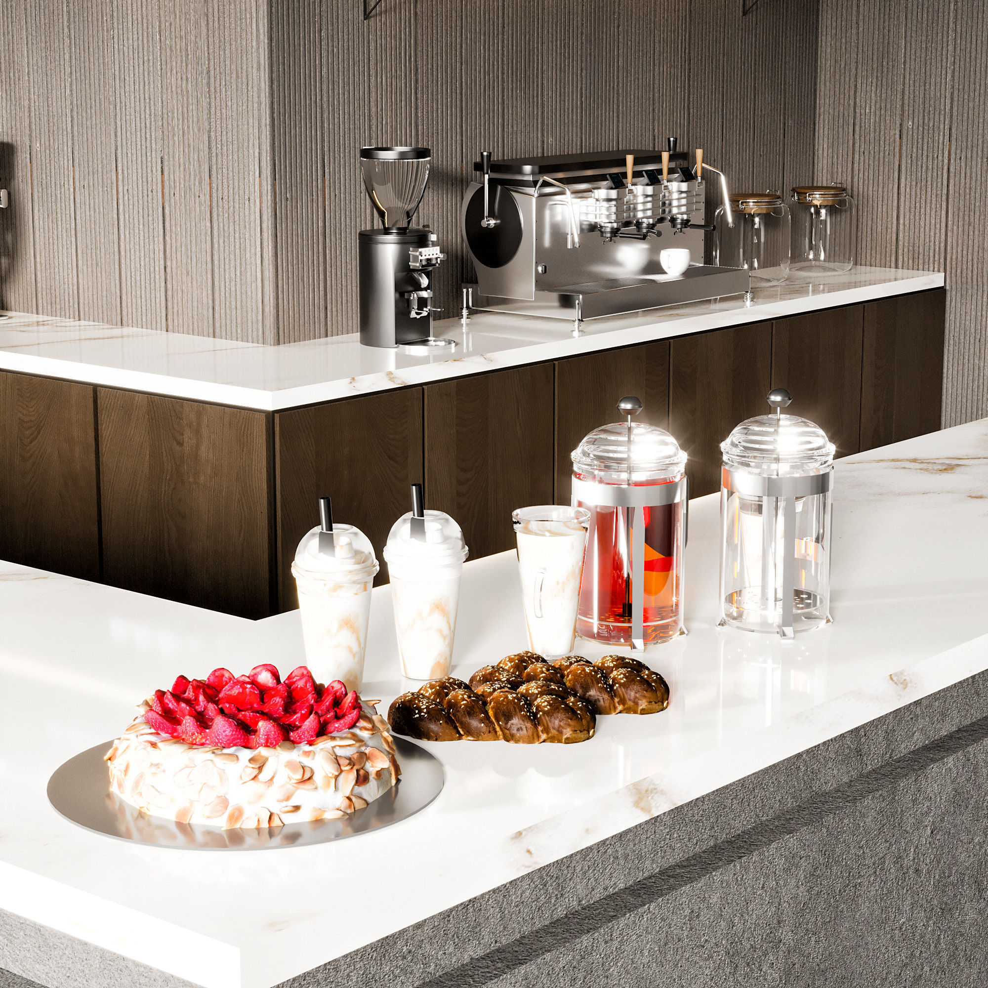 CAFE BAR NO23 A 3D model_2