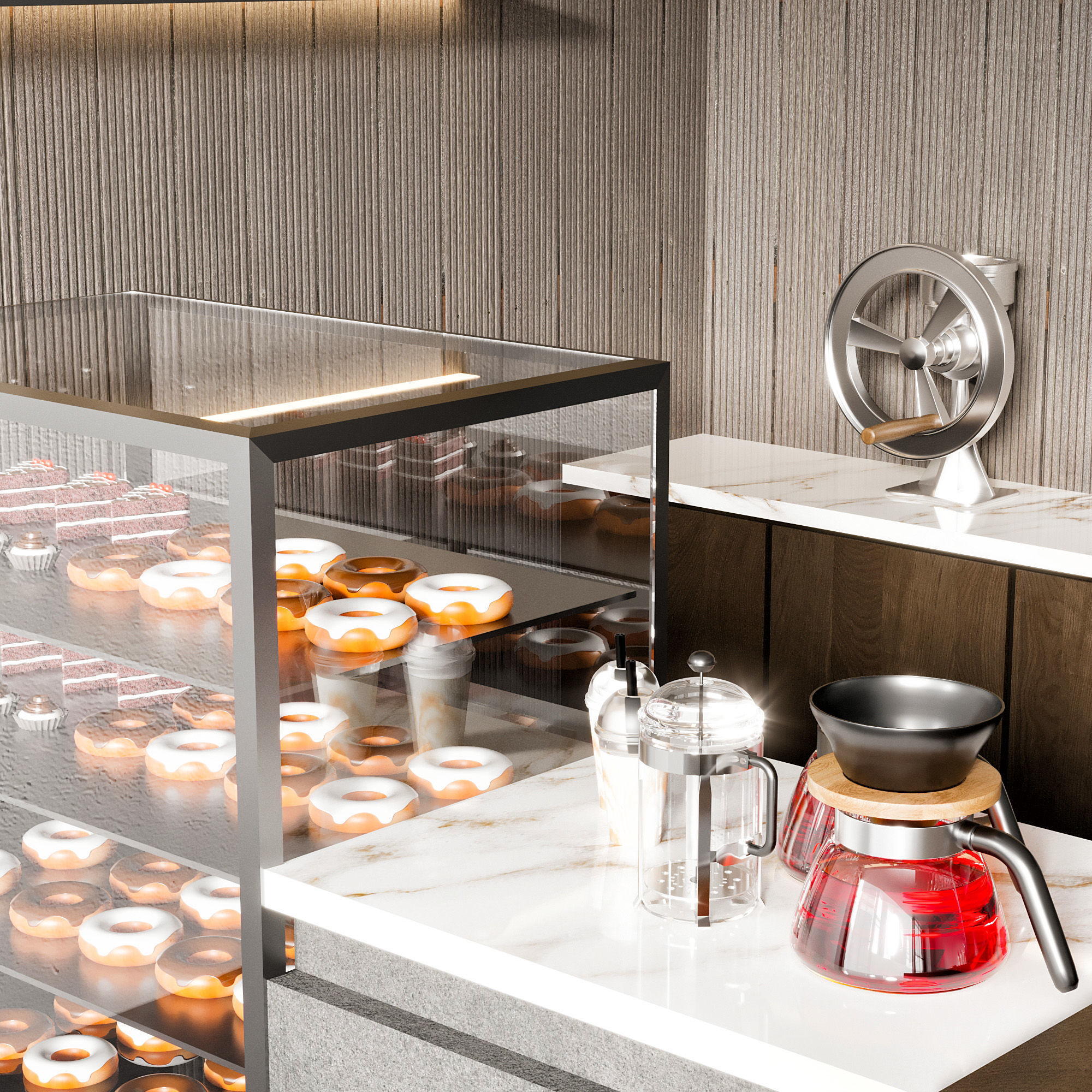 CAFE BAR NO23 A 3D model_4