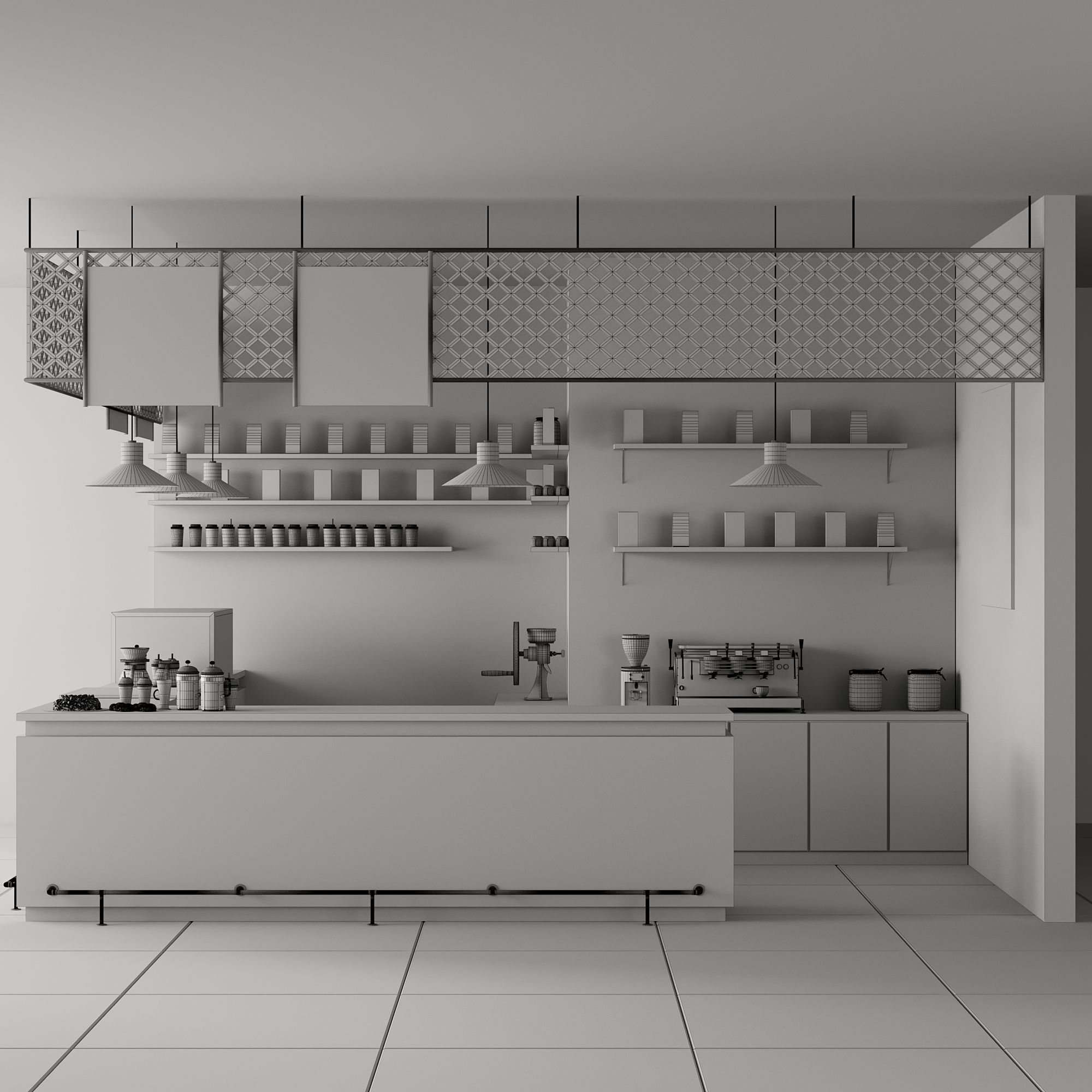CAFE BAR NO23 A 3D model_16
