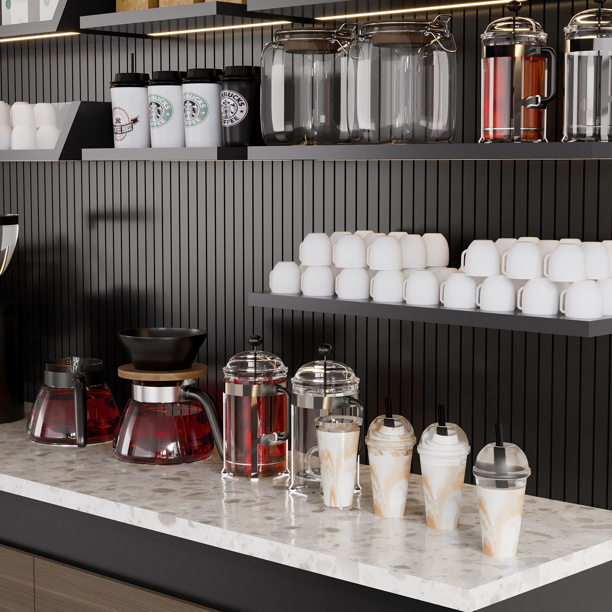 CAFE BAR NO26 A 3D model_2