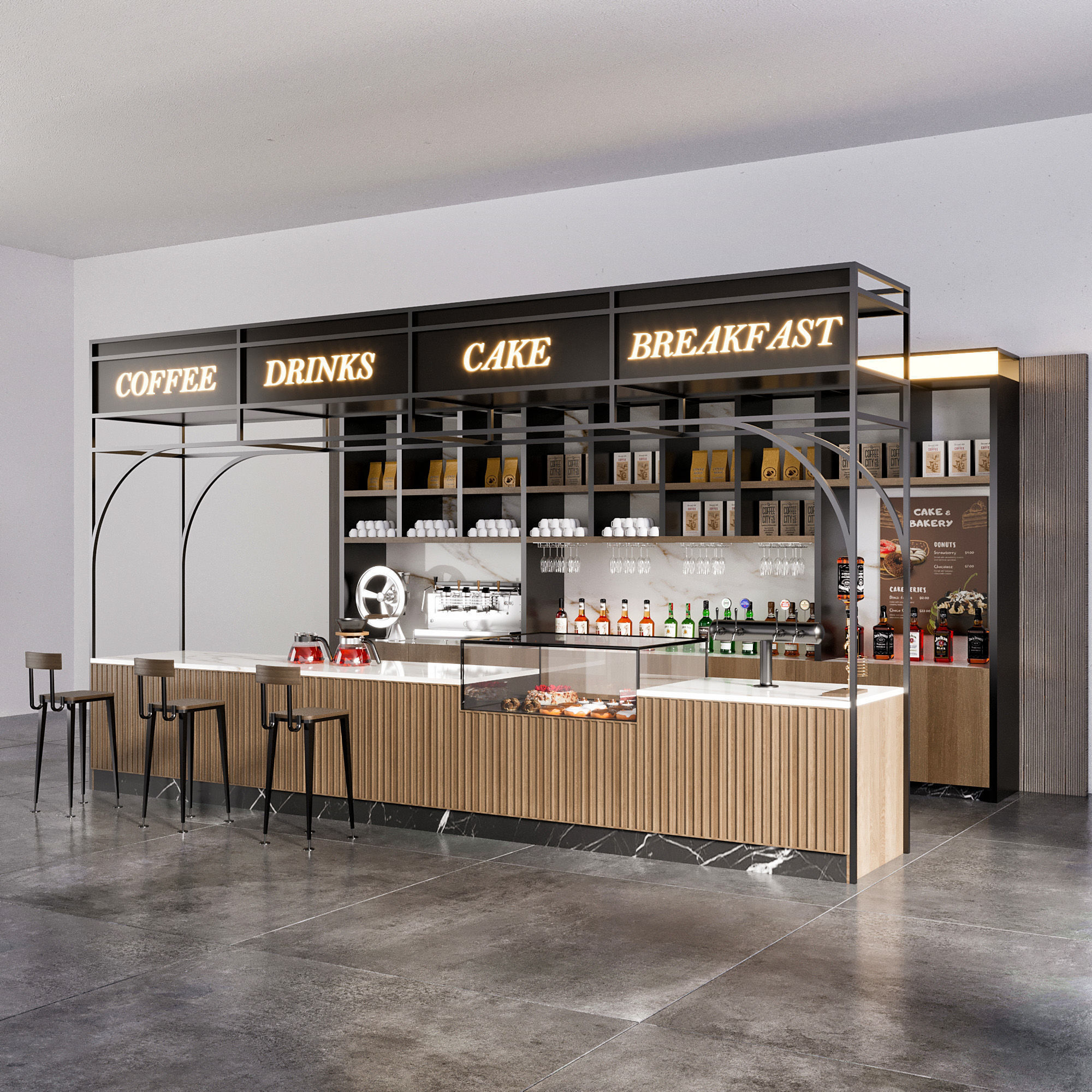 CAFE BAR NO24 A 3D model_7
